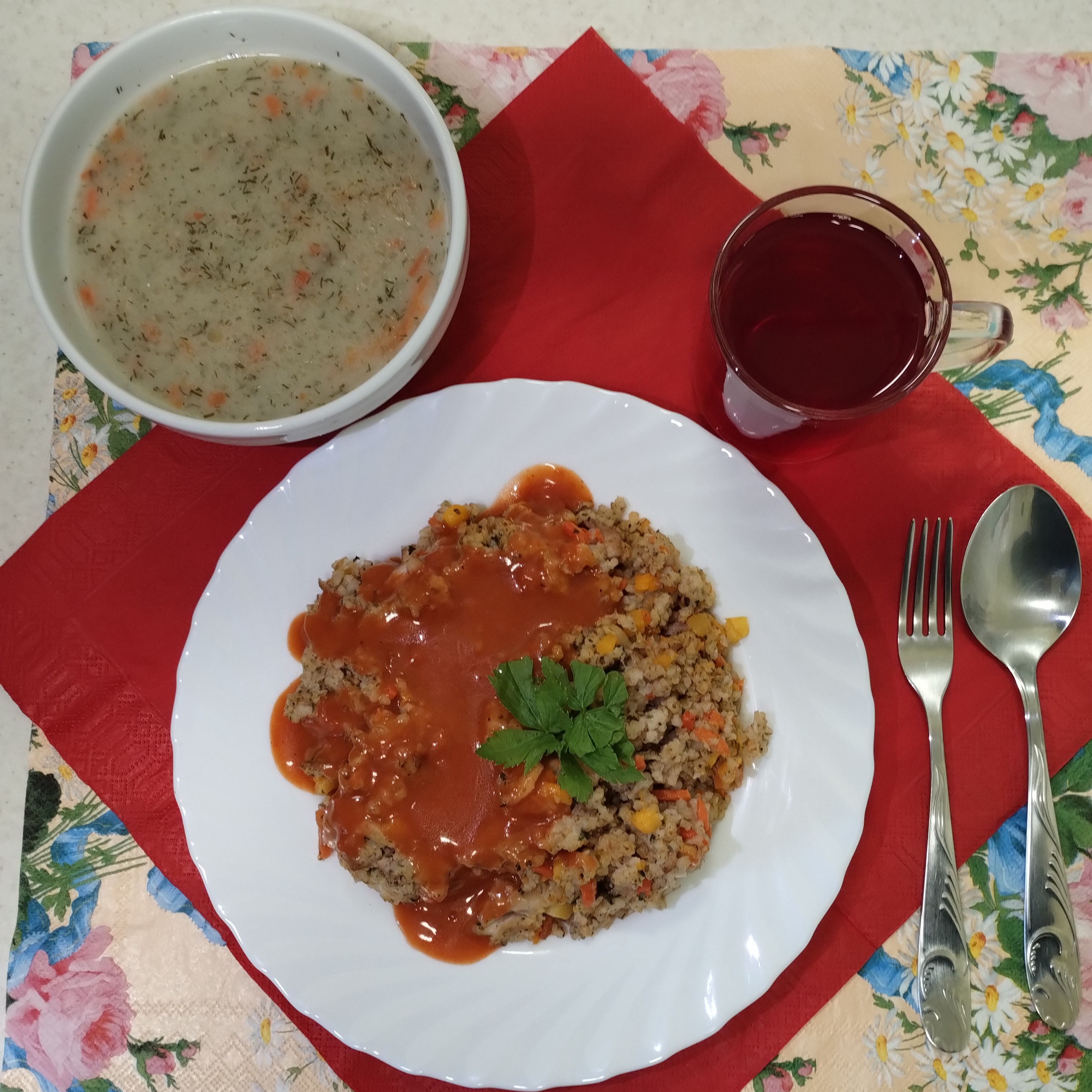 obiad dieta bogato białkowa